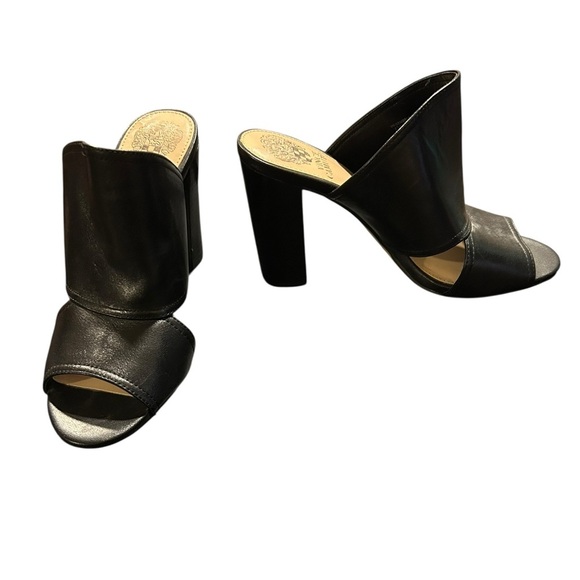 Elegant Black Women's Heeled Mules - Picture 1 of 5